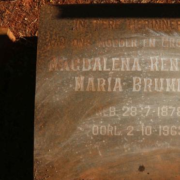 BRUMMER Magdalena Renschie Maria 1878-1963