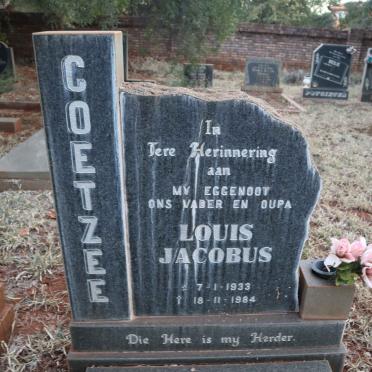 COETZEE Louis Jacobus 1933-1984