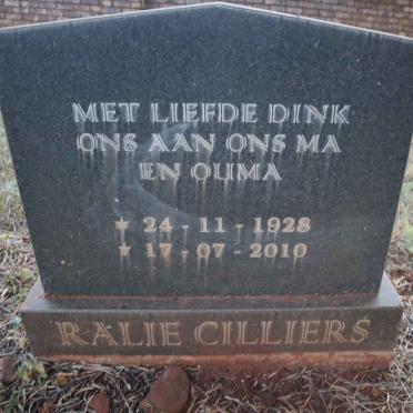 CILLIERS Ralie 1928-2010