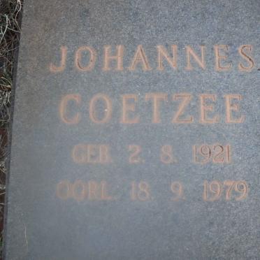 COETZEE Johannes 1921-1979