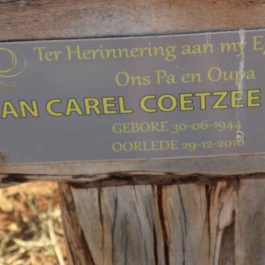 COETZEE Jan Carel 1944-2010