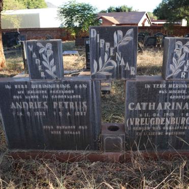 DIPPENAAR Andries Petrus 1923-1977 &amp; Catharina L.S.M. VREUGDENBURG 1919-1997