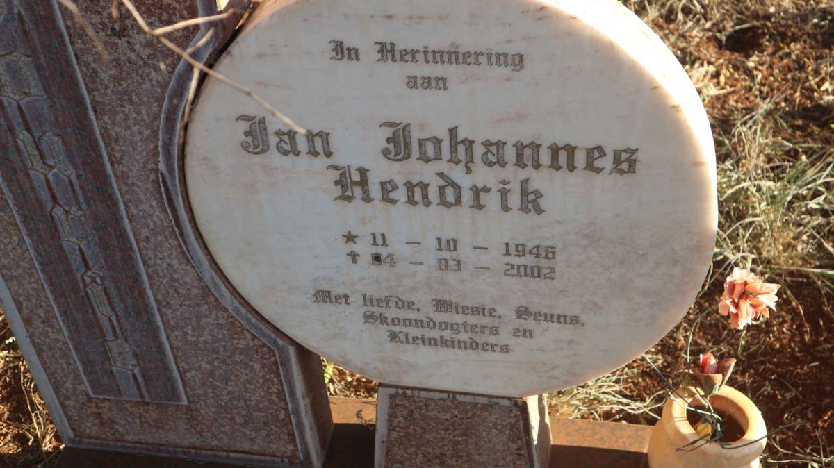 FOURIE Jan Johannes Hendrik 1946-2002