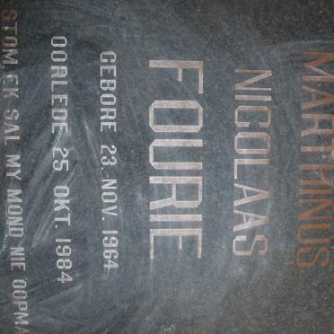 FOURIE Marthinus Nicolaas 1964-1984