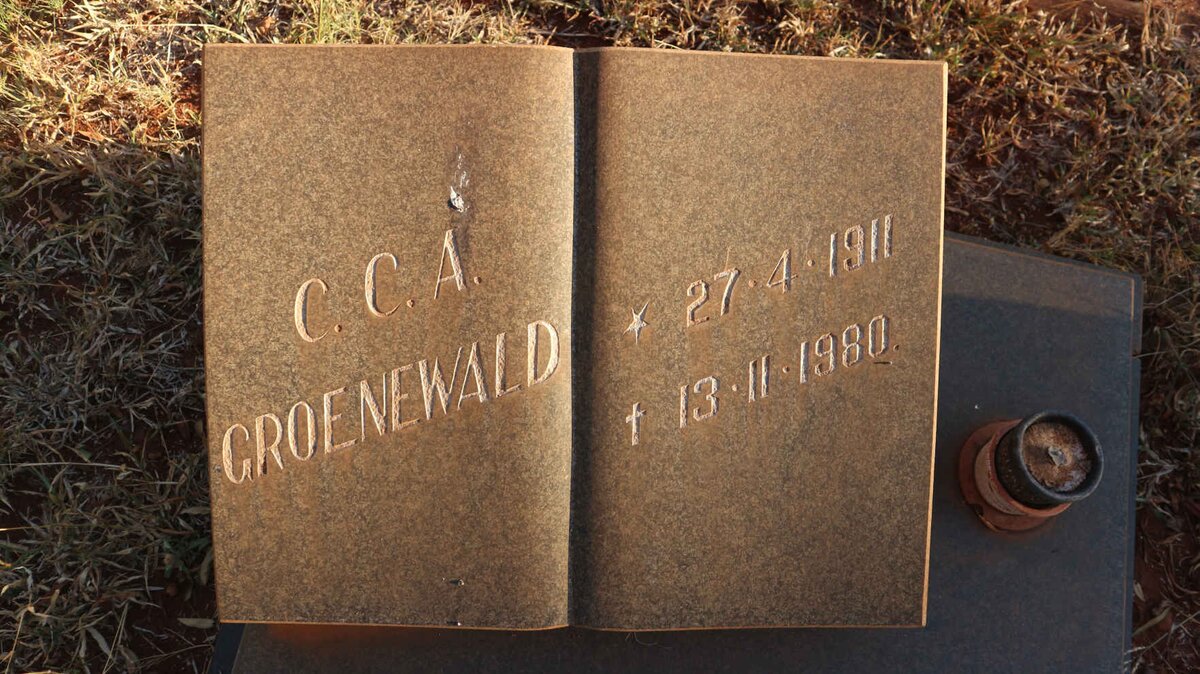 GROENEWALD C.C.A. 1911-1980