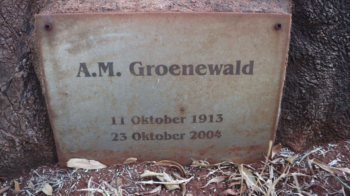 GROENEWALD A.M. 1913-2004