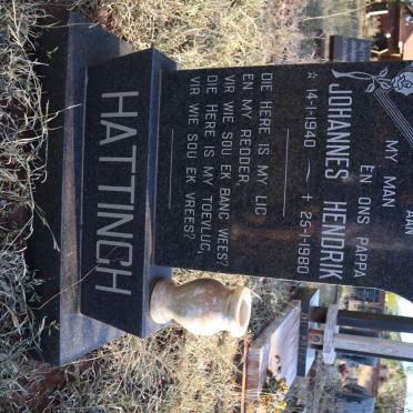 HATTINGH Johannes Hendrik 1940-1980