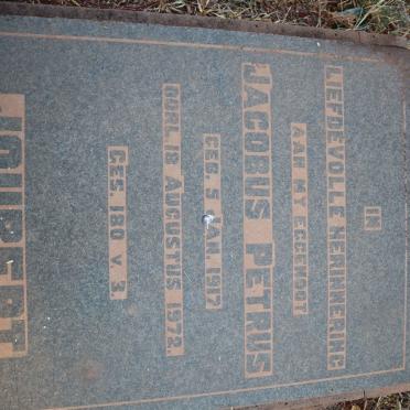 JOUBERT Jacobus Petrus 1917-1972