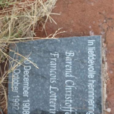 LOTTERING Barend Christoffel Francois 1908-1992