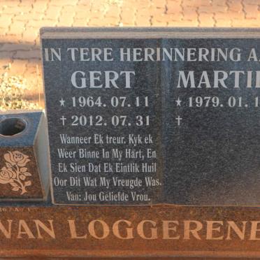 LOGGERENBERG Gert, van 1964-2012 &amp; Martie 1979-