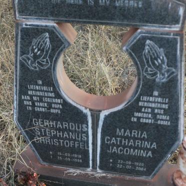 LEE Gerhardus Stephanus Christoffel 1918-1998 &amp; Maria Catharina Jacomina 1920-2004