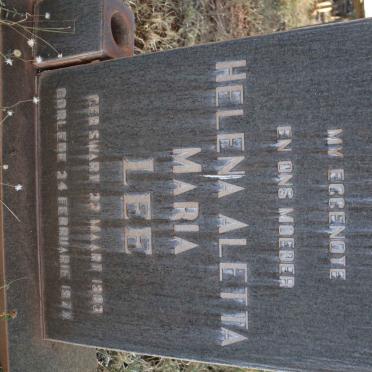 LEE Jacobus Petrus 1896-1980 &amp; Helena Aletta Maria 1903-1977