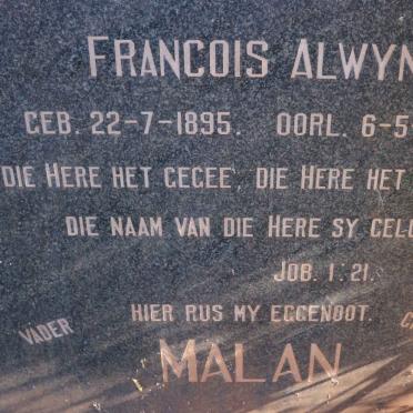 MALAN Francois Alwyn 1895-1977