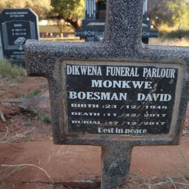 MONKWE Boesman David 1948-2017
