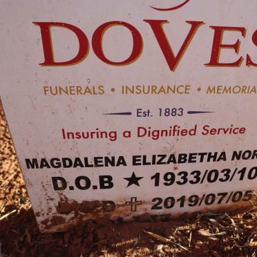 NORTJE Magdalena Elizabetha 1933-2019