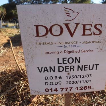NEUT Leon, van der 1950-2020