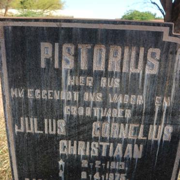 PISTORIUS Julius Cornelius Christiaan 1913-1975