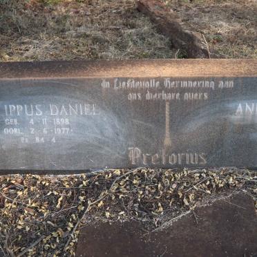 PRETORIUS Philippus Daniel 1898-1977 &amp; Anna Magaretha VENTER 1903-1955