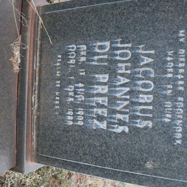 PREEZ Jacobus Johannes, du 1909-1980