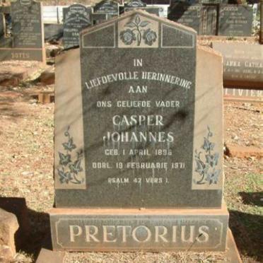 PRETORIUS Casper Johannes 1896-1971