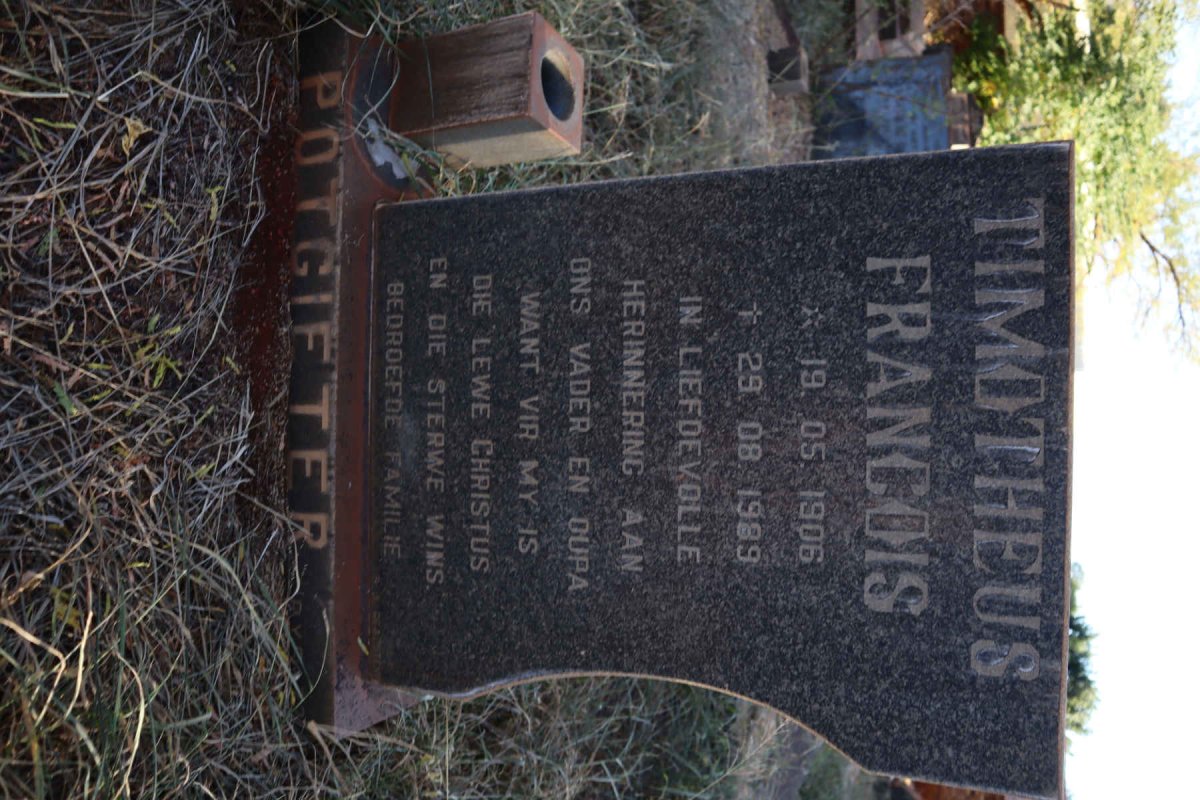POTGIETER Timotheus Francois 1906-1989