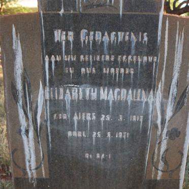 PIETERSE Elizabeth Magdalena nee ALERS 1917-1971