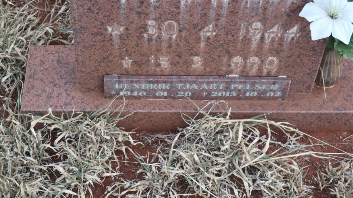 PELSER Hendrik Tjaart 1940-2015 &amp; Annet 1944-1990