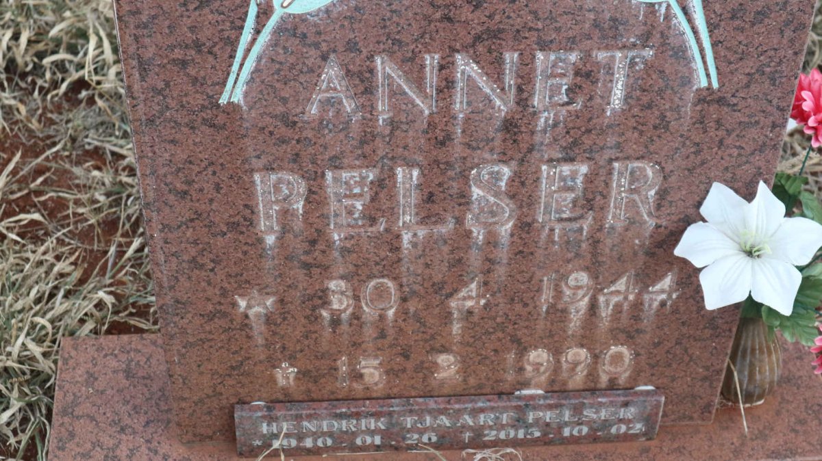 PELSER Hendrik Tjaart 1940-2015 &amp; Annet 1944-1990
