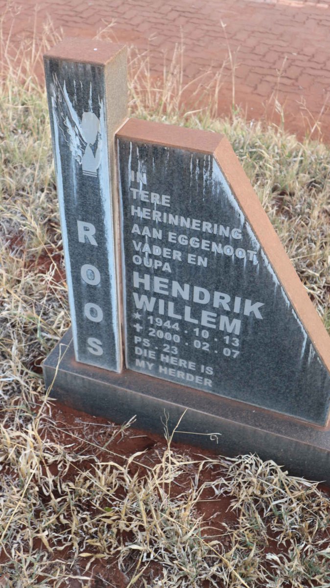 ROOS Hendrik Willem 1944-2000