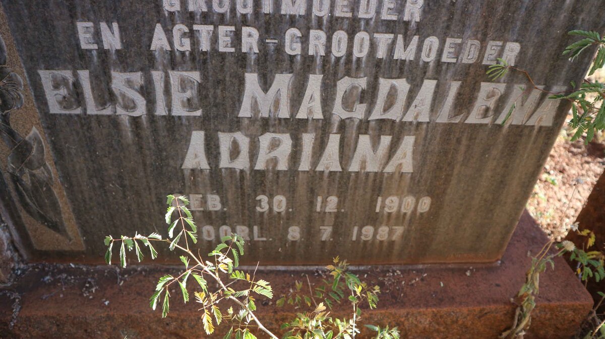 RICHTER Gabriel Johannes Petrus 1891-1963 &amp; Elsie Magdalena Adriana 1900-1987