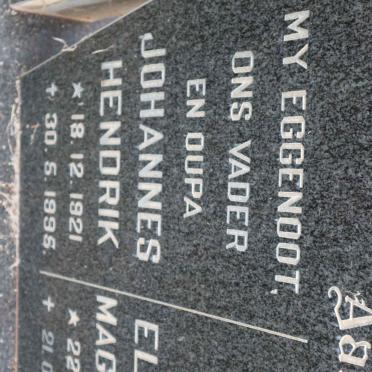 RICHTER Johannes Hendrik 1921-1995 &amp; Elizabeth Magdalena 1925-1997