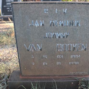 ROOYEN Jan Hendrik, van 1904-1990