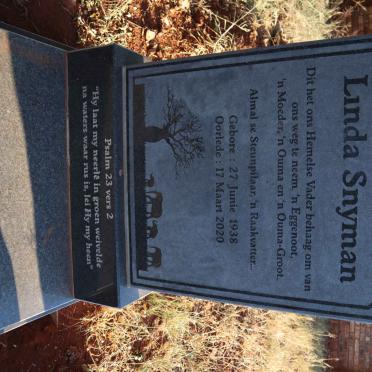 SNYMAN Linda 1938-2020