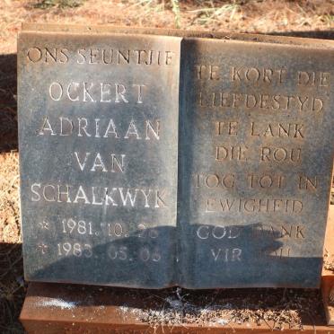 SCHALKWYK Ockert Adriaan, van 1981-1983