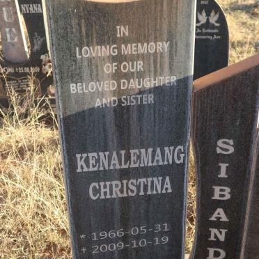 SIBANDA Kenalemang Christina 1966-2009