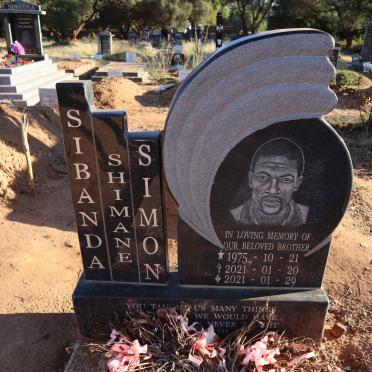 SIBANDA Shimane Simon 1975-2021