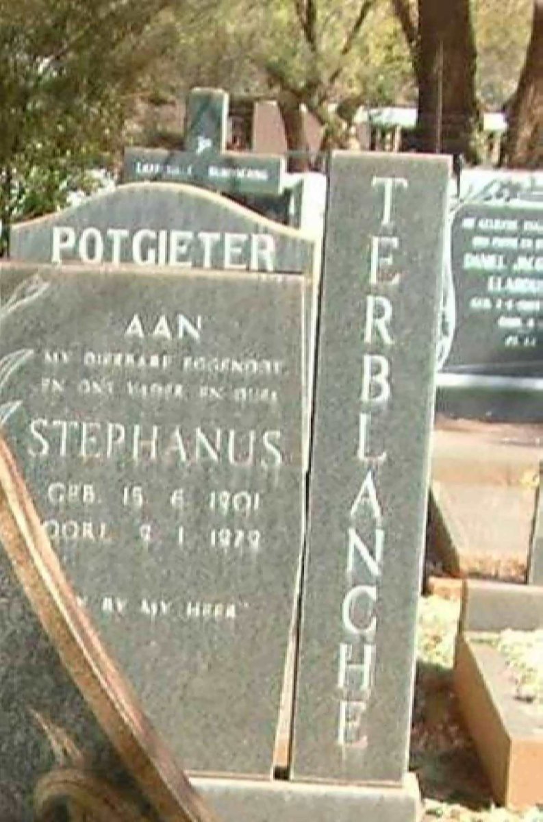 TERBLANCHE Stephanus 1901-1979