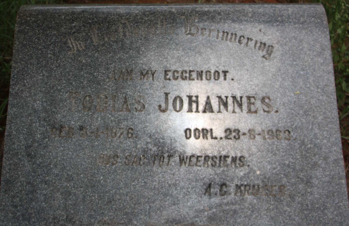 KRUGER Tobias Johannes 1876-1963