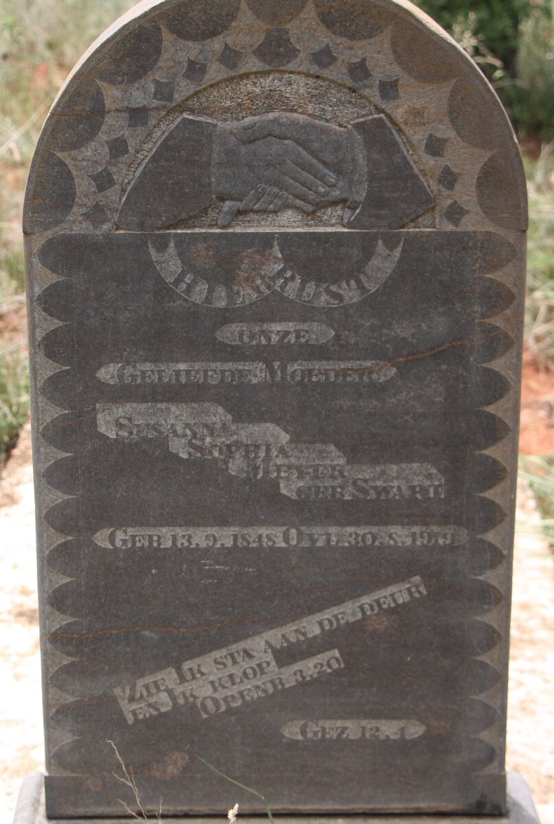 MEYER Susanna Sophia nee SWART 1849-1919