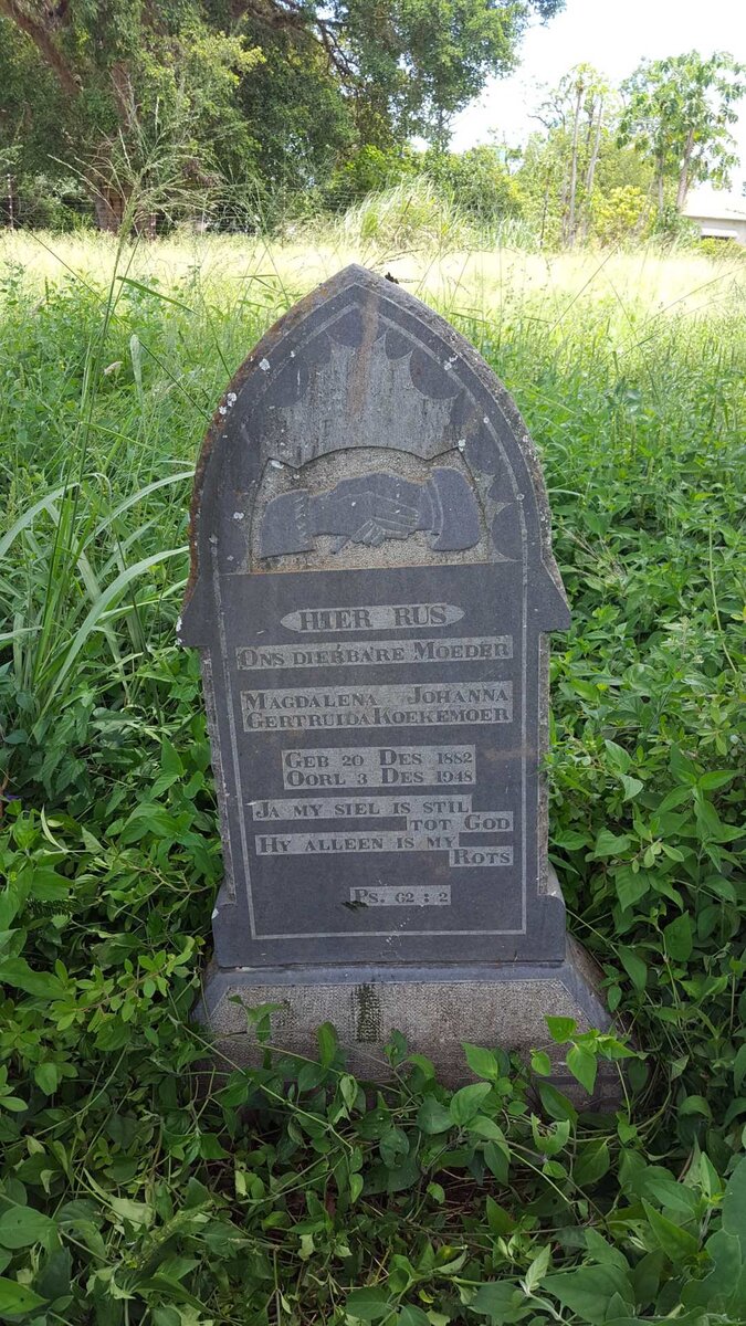 KOEKEMOER Magdalena Johanna Gertruida 1882-1948