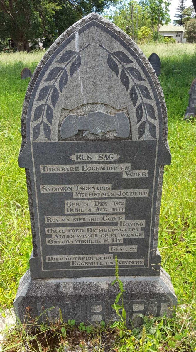 JOUBERT Salomon Ingenatus Wilhelmus 1872-1944