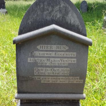 VENTER Aletha Maria nee JOUBERT 1903-1943