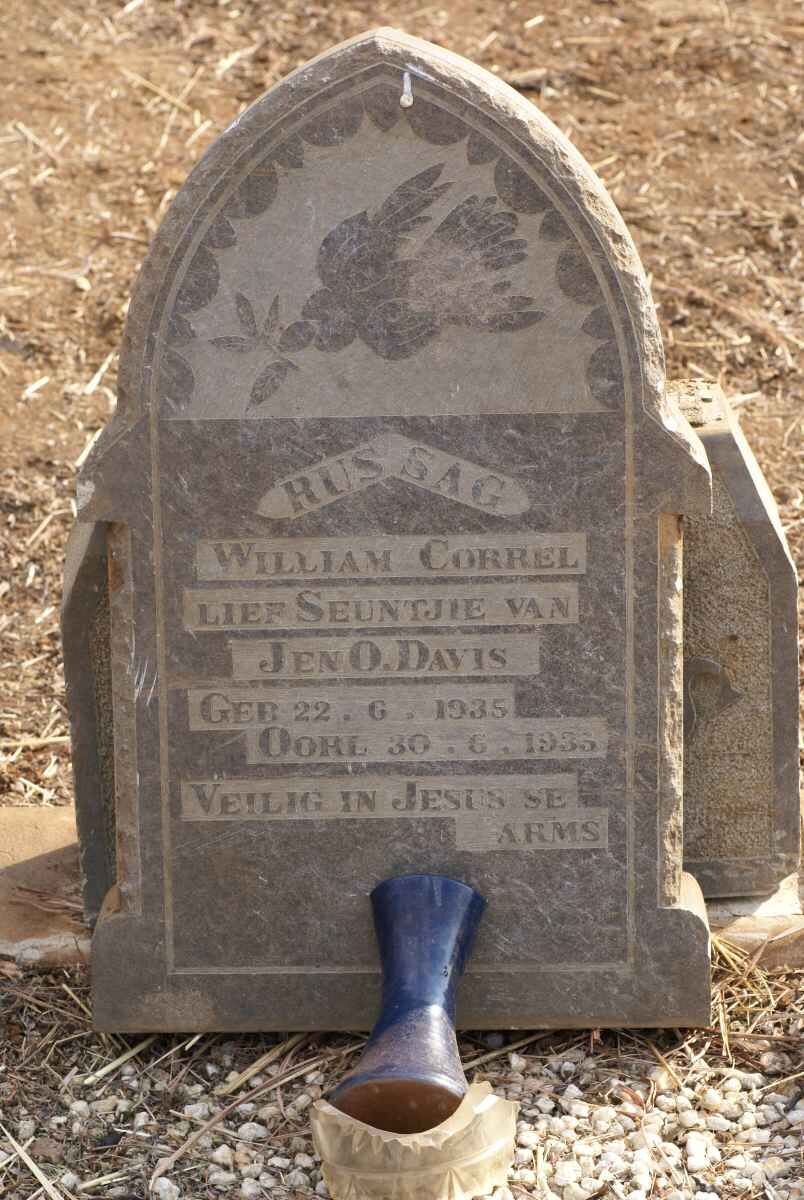 DAVIS William Correl 1935-1935