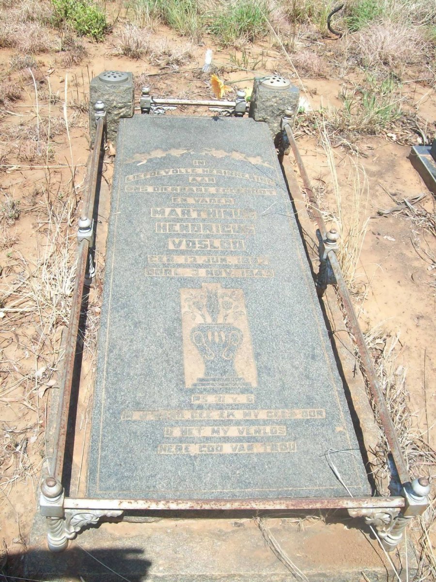 VOSLOO Marthinus Hendricus 1887-1949