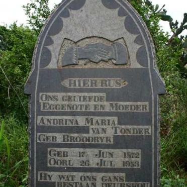 TONDER Andrina Maria, van 1872-1953