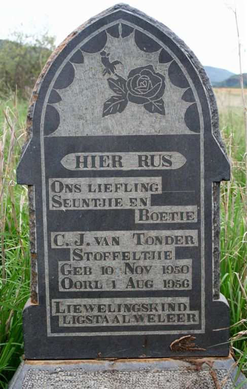 TONDER C.J., van 1950-1956