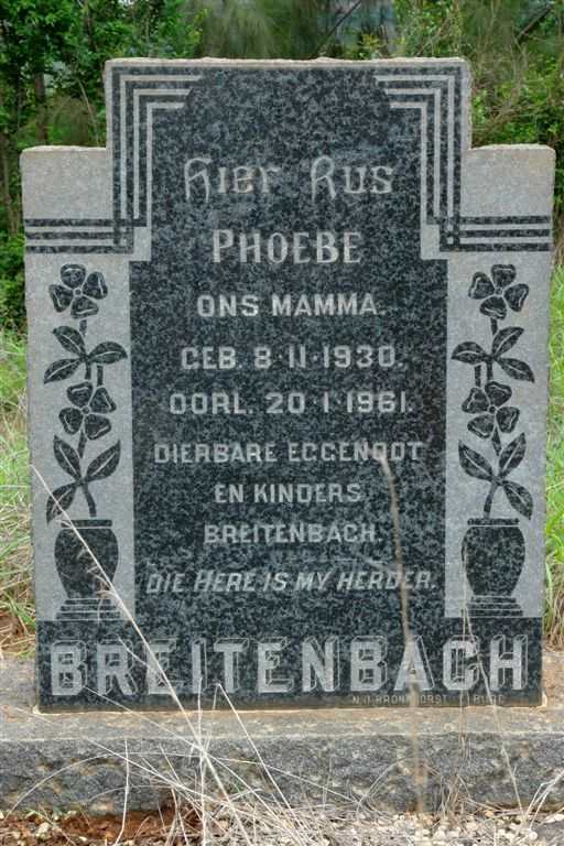BREITENBACH Phoebe 1930-1961