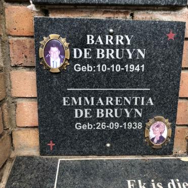 BRUYN Barry, de 1941- &amp; Emmarentia 1938-