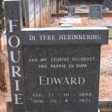 FOURIE Edward 1898-1971