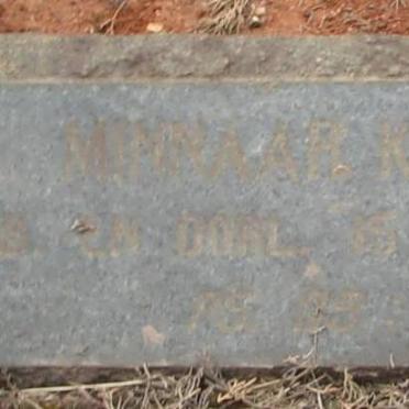 MINNAAR Kindjie 1956-1956